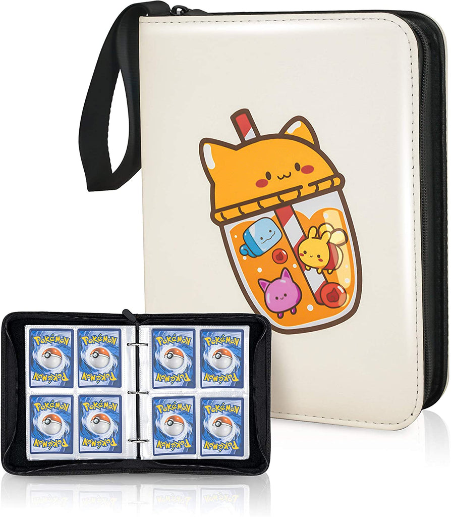 CLOVERCAT Waterproof Trading Card Binder, Storage Book with 3 Rings, 4 CloverCat Toys CLOVERCAT Waterproof Trading Card Binder, Storage Book with 3 Rings, 4 CloverCat Toys