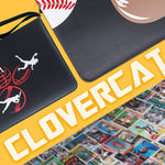 a group of baseball cards with text: 'CLOVERCAT PIRATES'