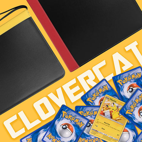 pokemon card holder binder walmart CLOVERCAT Waterproof Trading Card Binder, Storage Book with 3 Rings, 7 – CloverCat Toys