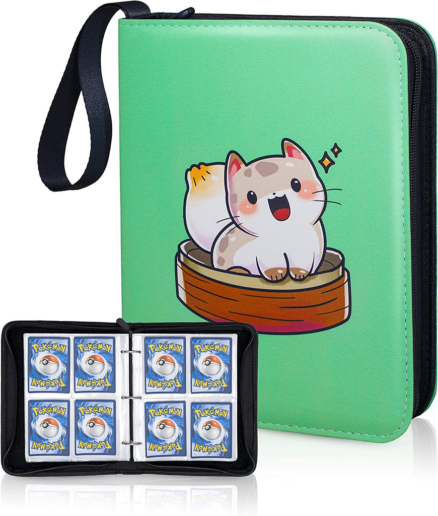 CLOVERCAT Waterproof Trading Card Binder, Storage Book with 3 Rings, 4 CloverCat Toys CLOVERCAT Waterproof Trading Card Binder, Storage Book with 3 Rings, 4 CloverCat Toys